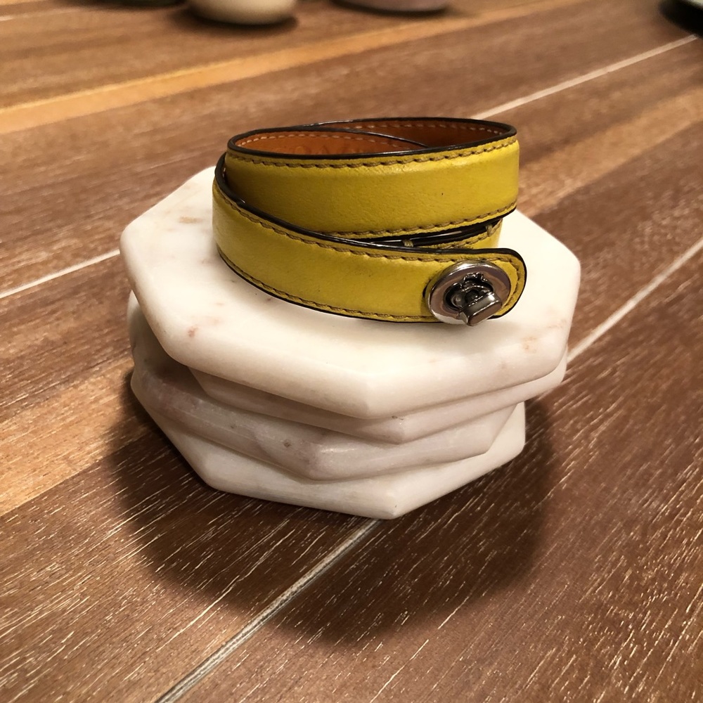 Coach leather wrap bracelet - see note
